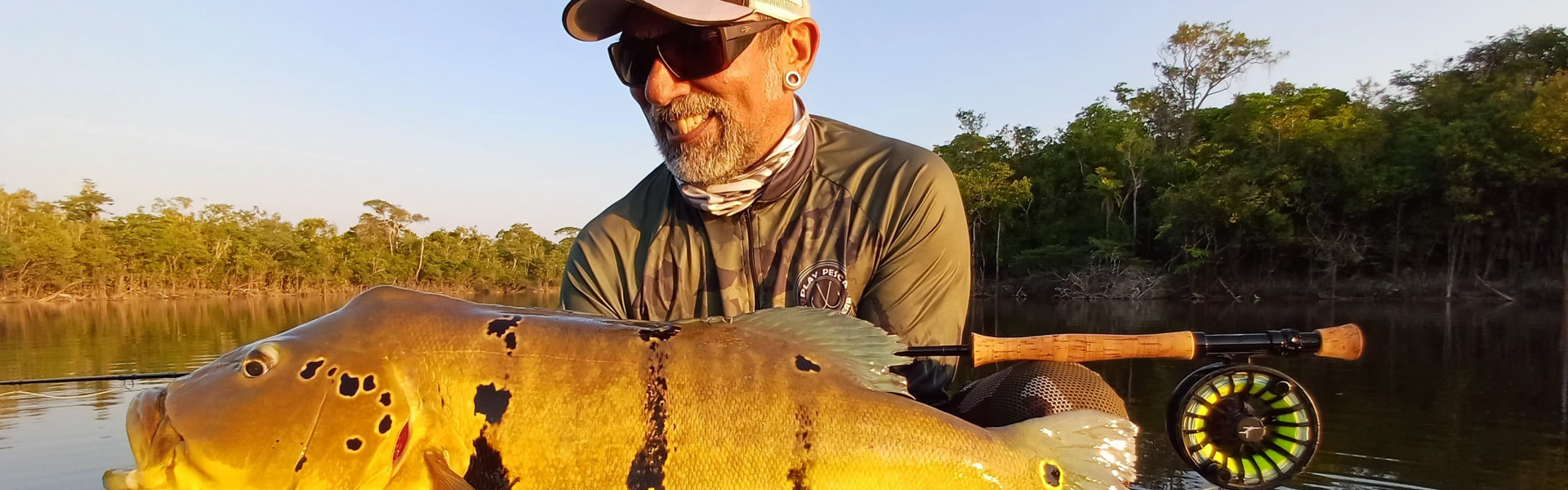 Tucunaré Pinima de 74cm de Kid Ocelos é Recorde Brasileiro no Fly